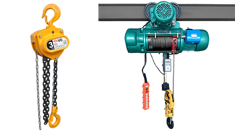 Come scegliere tra un paranco manuale e un paranco elettrico?