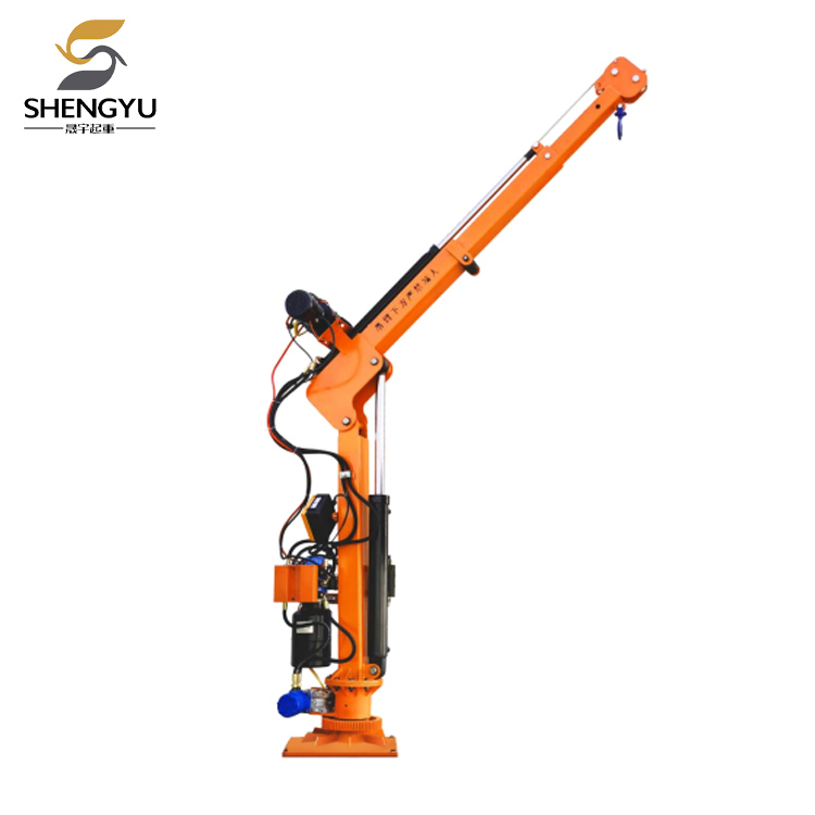 Gru idraulica elettrica montata su veicolo