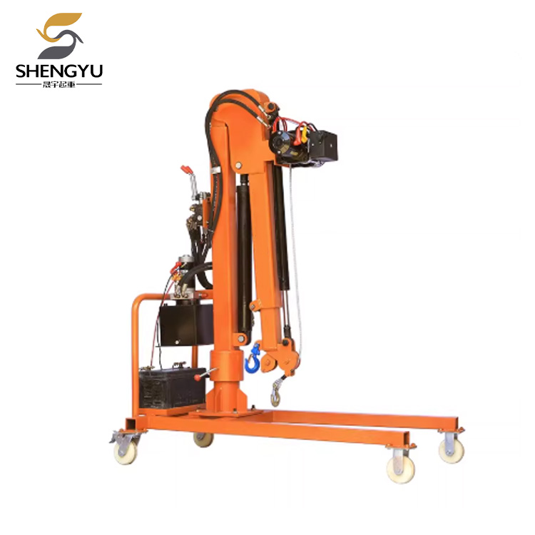 Gru mobile idraulica elettrica montata su veicolo